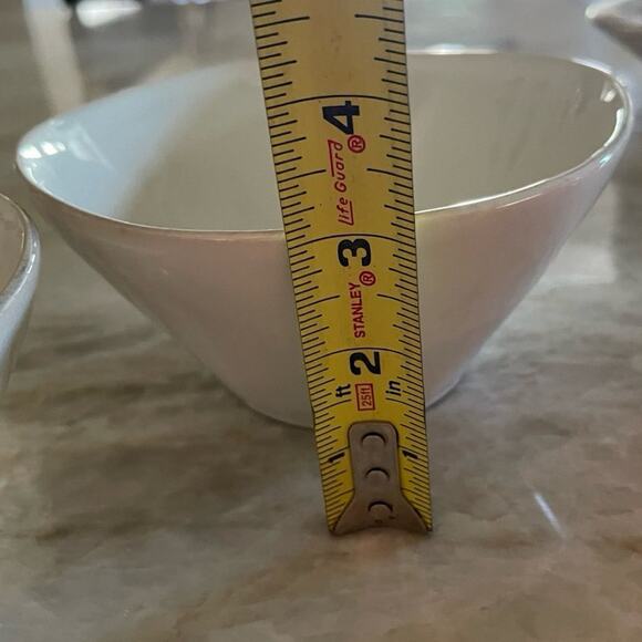 Crate & Barrel white bowls set of two 6-1/4” - Picture 10 of 12